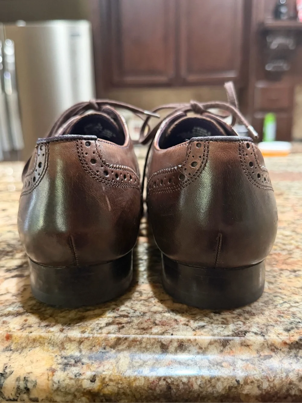 Ted Baker Hann 2 Brown Leather Wingtip Oxfords